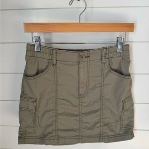 Hollister Olive High-Rise Mini-Skirt